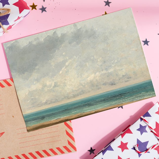 Calm Sea - Gustave Courbet Postkarte (Von Creator hochgeladen)