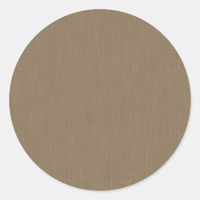 Calm & simple Brown textured background  Runder Aufkleber (Vorderseite)