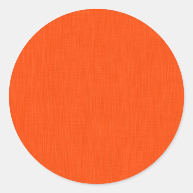 Calm & simple orange textured background  runder aufkleber (Vorderseite)