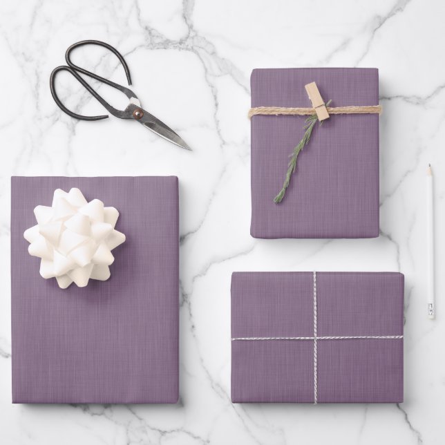 Calm & simple Purple textured background  Geschenkpapier Set (Vorderseite)