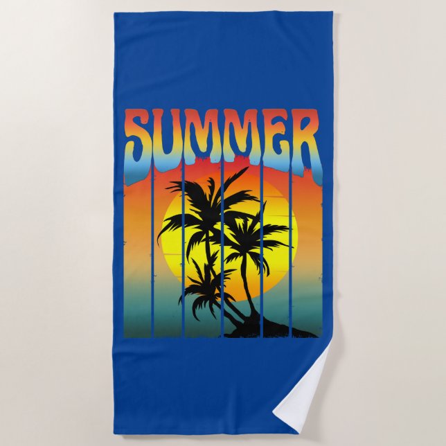 CALM SOMMER SUNSET STRANDTUCH (Vorderseite)