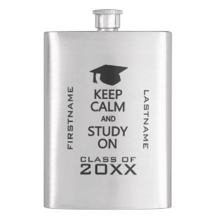 Calm & Study behalten auf dem "Custom Flask" Flachmann