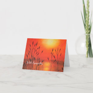 Calm Sunset Sympathy Card Karte