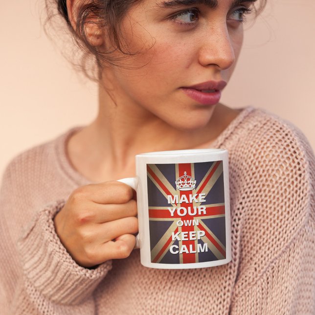 Calm Template behalten - Vintage Union Jack Kaffee Kaffeetasse (Von Creator hochgeladen)