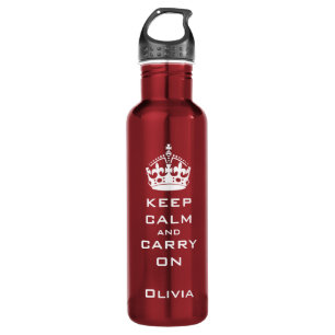 CALM UND BEFÖRDERUNG AUF PERSONALISIERT TRINKFLASCHE