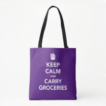 CALM UND CARRY GROCERIES Lila & weiß behalten
