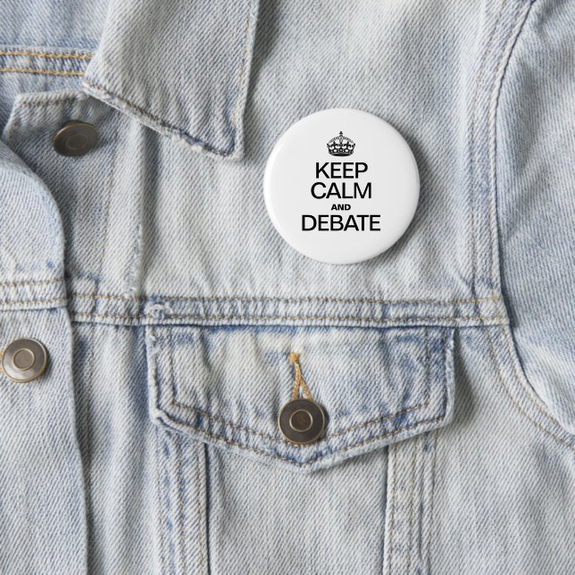 CALM UND DEBATTE behalten Button (Beispiel)