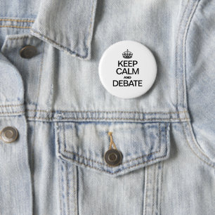 CALM UND DEBATTE behalten Button