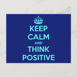 CALM UND DENKPOSITIV behalten Postkarte