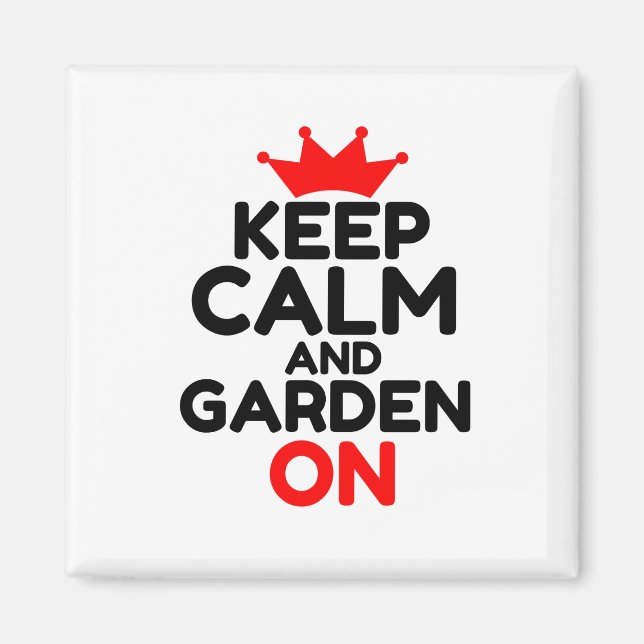 CALM UND GARTEN behalten Magnet (Vorne)
