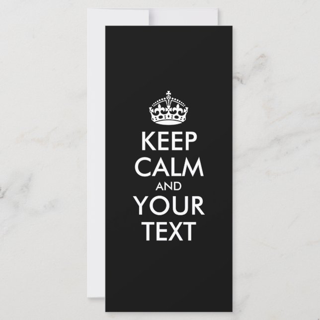 CALM und IHRER TEXT behalten (Vorderseite)