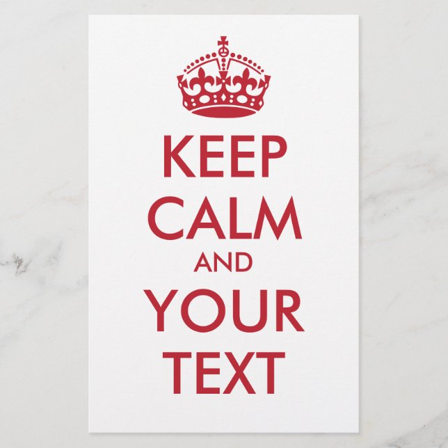 CALM und IHRER TEXT behalten Flyer (Vorne)