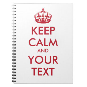 CALM und IHRER TEXT behalten Notizblock