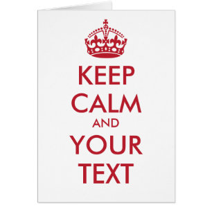 CALM und IHRER TEXT behalten - personalisierter Te
