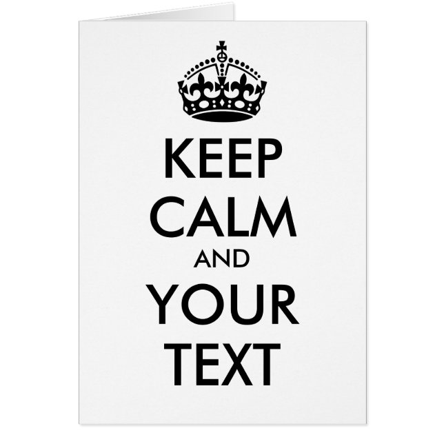 CALM und IHRER TEXT behalten - personalisierter Te (Vorne)