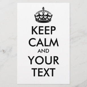 CALM und IHRER TEXT behalten - schwarz