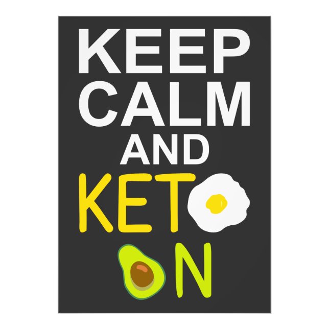 Calm und Keto auf dem Foto "Funny Quote" behalten (Vorne)