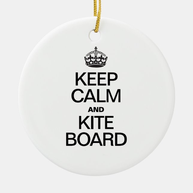 CALM UND KITE-MAIL behalten Keramik Ornament (Vorne)