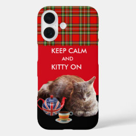 CALM UND KITTY behalten AUF "RED TARTAN CAT TEA"-P title_seo2