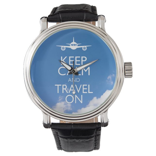 CALM UND REISE behalten Armbanduhr (Vorderseite)