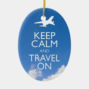 CALM UND REISE behalten Keramikornament