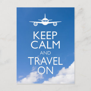 CALM UND REISE behalten Postkarte