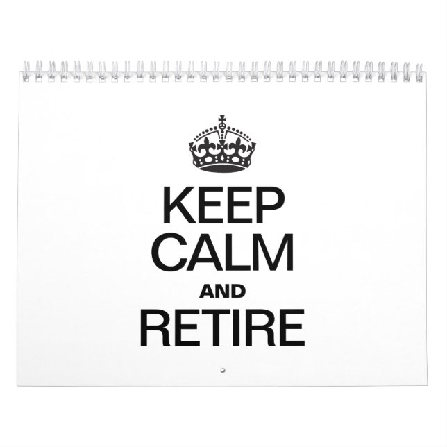 CALM UND RETIRE behalten Kalender (Titelbild)