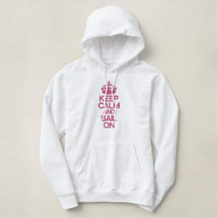 CALM UND SAIL AUF besticktem APPAREL behalten Bestickter Hoodie