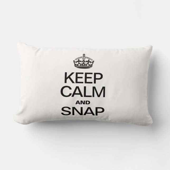 CALM UND SNAP behalten Lendenkissen (Vorderseite)