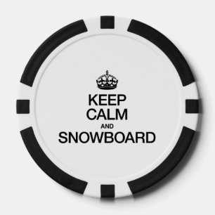 CALM UND SNOWBOARD behalten Pokerchips