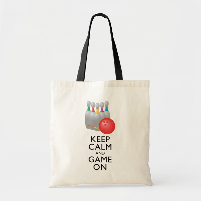 CALM UND SPIEL behalten - Bowling Tragetasche (Vorne)