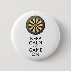 CALM UND SPIEL behalten - Dart Board Button