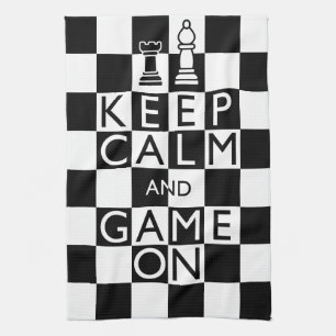 CALM UND SPIEL behalten - Schach Geschirrtuch