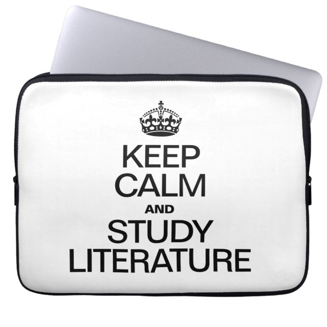 CALM- UND STUDIENLITERATUR behalten Laptopschutzhülle (Vorderseite)