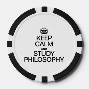 CALM UND STUDY PHILOSOPHIE behalten Pokerchips