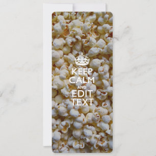 CALM UND Text auf Popcorn behalten