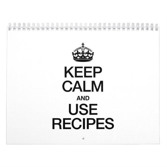 CALM- UND USE-REZEPTE behalten Kalender (Titelbild)