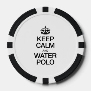 CALM UND WASSERPOLO behalten Pokerchips
