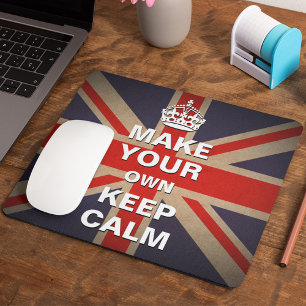 Calm-Vorlage behalten - Vintager Union Jack Mouse  Mousepad