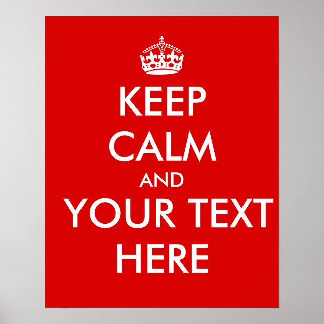 Calm-Vorlage hinzufügen Benutzerdefiniert Text beh Poster (Vorne)