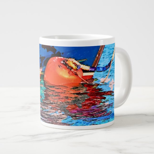 CALM WASSER Jumbo-Tasse (Vorderseite Rechts)