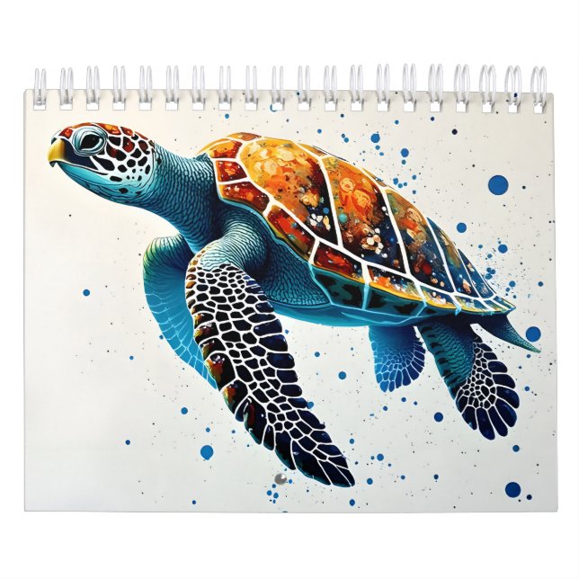 Calm Waters: Meeresschildkröten feiern Kalender (Titelbild)