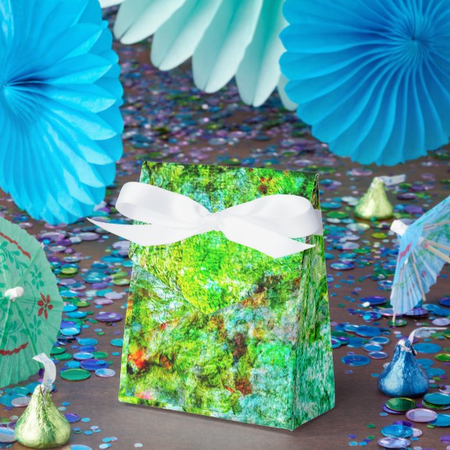 Calm yellow abstract Favor Box,Smooth textured art Geschenkschachtel (Party)