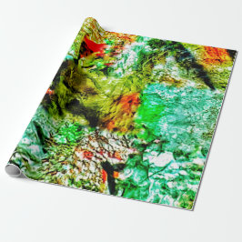 Calm yellow abstract Wrapping Paper,Dazzling shine Geschenkpapier