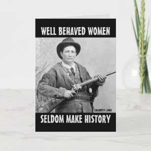 CALMANITY JANE (Cowgirl) CARTES D'ANNIVERSAIRE POU