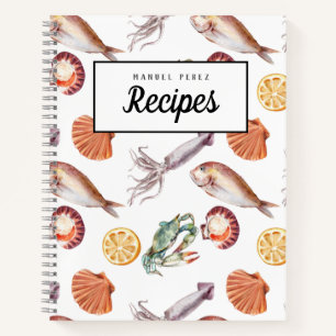 Calmar frais et fruits de mer Livre de recettes pe