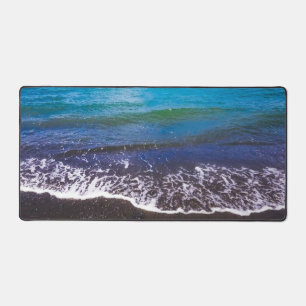 Calme Blue Ocean Waves Desk Mat
