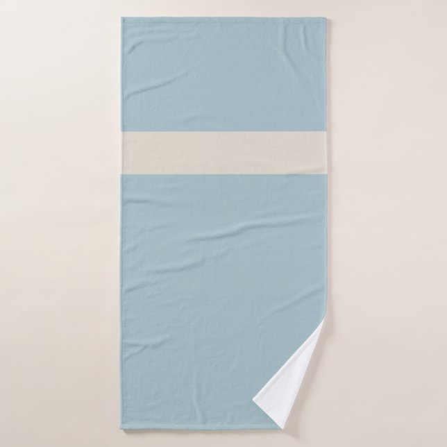 Calme Côtière Spa Bleu & Blanc  (Serviette de bain)