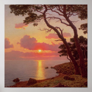 Calme de Soir, Cote d'Azur Poster