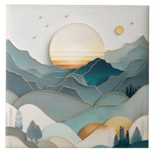 Calme Nature Carreaux céramiques : Paysages minima